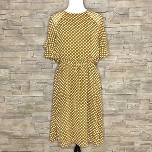LOFT caramel motif dress